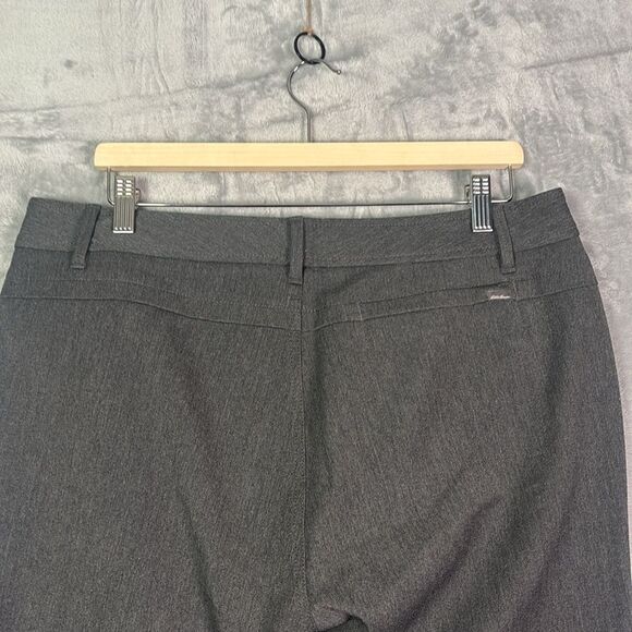 Eddie Bauer Charcoal Gray Women’s Straight Leg Pants Trousers Size 14 Tall - Picture 10 of 11